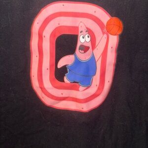 OVERTIME SpongeBob Collab Kids Black Short Sleeve Tee